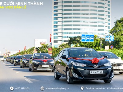 CHO THUÊ DÀN XE DẪN DÂU TOYOTA VIOS ĐEN ĐỜI MỚI