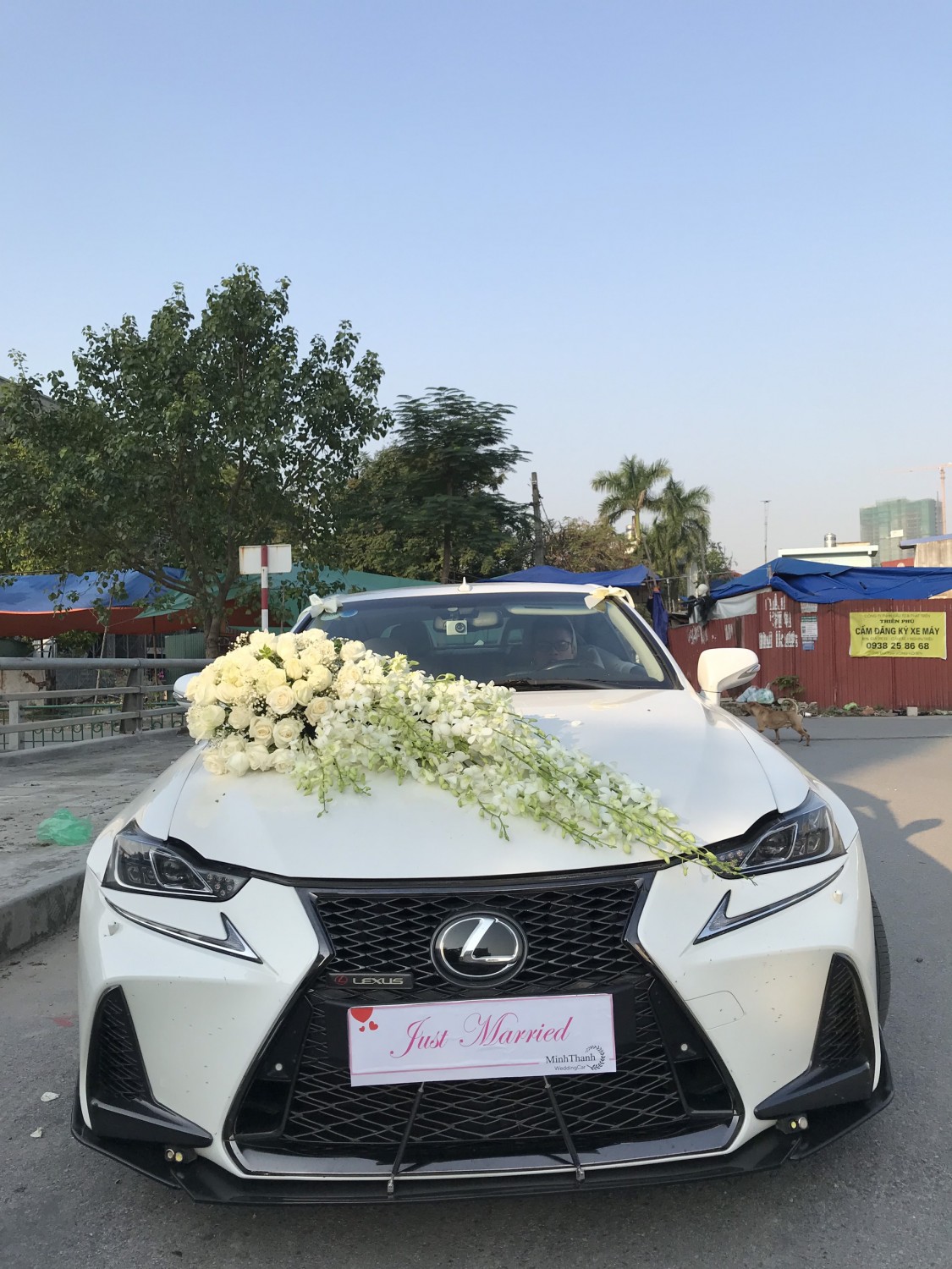 XE CƯỚI LEXUS MUI TRẦN TRẮNG ĐÓN DÂU TỪ LẠCH TRAY – NGÔ QUYỀN ĐẾN ĐIỆN BIÊN PHỦ – HỒNG BÀNG TẠI HẢI PHÒNG